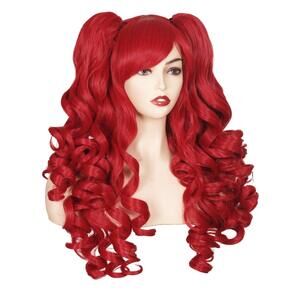 Excellent Condition Long Curly Red Wig